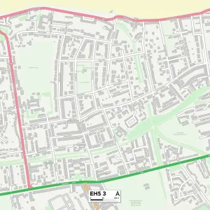 Edinburgh EH5 3 Postcode Sector Print Map Edinburgh EH5 3 Postcode Sector Print Map