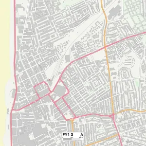 Blackpool FY1 3 Print Map Sector