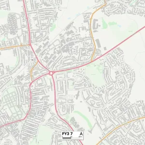 Blackpool FY3 7 Postcode Sector Map Print
