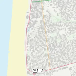 Blackpool FY4 1 Print Map Postcode Sector
