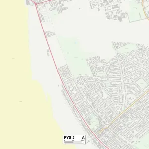 Fylde FY8 2 Postcode Sector Print Map