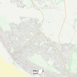 Fylde FY8 3 Postcode Sector Print Map
