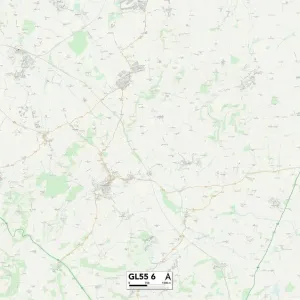 Gloucester GL55 6 Postcode Sector Print Map Gloucester GL55 6 Postcode Sector Print Map