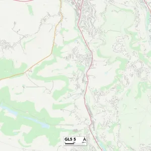 Stroud GL5 5 Print Map Sector Stroud GL5 5 Print Map Sector