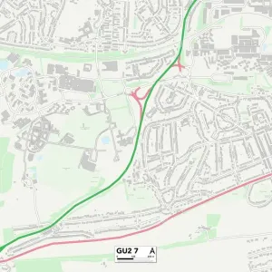 Guildford GU2 7 Print Map Sector Guildford GU2 7 Print Map Sector