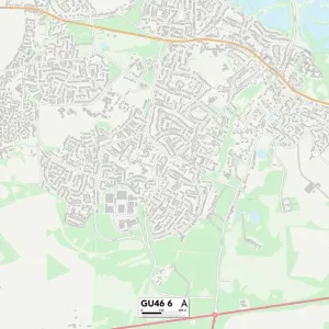 GU46 6 Postcode Sector Print Map GU46 6 Postcode Sector Print Map