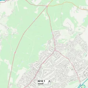Epping Forest IG10 1 Postcode Sector Print Map Epping Forest IG10 1 Postcode Sector Print Map