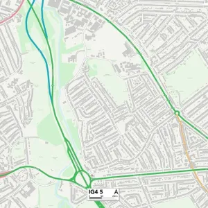Redbridge IG4 5 Print Map Sector Redbridge IG4 5 Print Map Sector