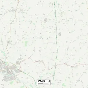 Mid Suffolk IP14 5 Print Map Sector Mid Suffolk IP14 5 Print Map Sector
