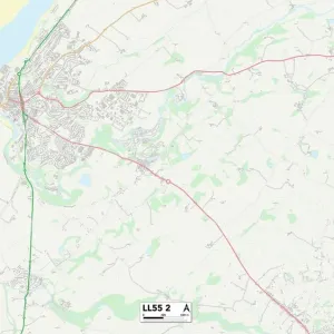 Gwynedd LL55 2 Print Map Sector Gwynedd LL55 2 Print Map Sector