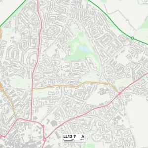 Wrexham LL12 7 Print Map Sector Wrexham LL12 7 Print Map Sector