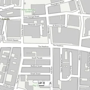 Leeds LS1 8 Map Leeds LS1 8 Map