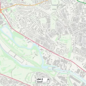 Leeds LS4 2 Postcode Sector Print Map Leeds LS4 2 Postcode Sector Print Map