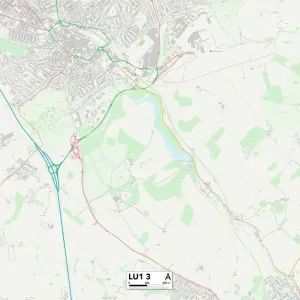 Luton LU1 3 Postcode Sector Print Map Luton LU1 3 Postcode Sector Print Map