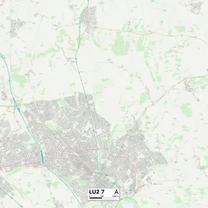 Luton LU2 7 Postcode Sector Print Map Luton LU2 7 Postcode Sector Print Map