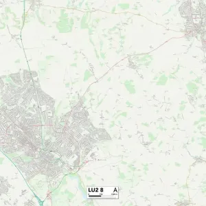 Luton LU2 8 Print Map Sector Map Luton LU2 8 Print Map Sector Map
