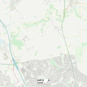 Luton LU3 3 Postcode Sector Map Print Luton LU3 3 Postcode Sector Map Print