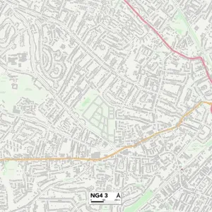Gedling NG4 3 Print Map Sector Gedling NG4 3 Print Map Sector