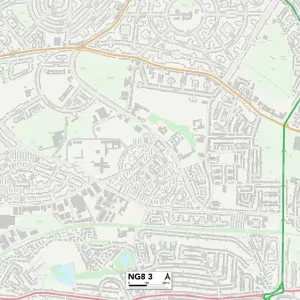 Nottingham NG8 3 Print Map Sector Nottingham NG8 3 Print Map Sector