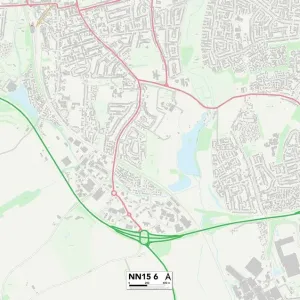 Kettering NN15 6 Postcode Sector Map Print Kettering NN15 6 Postcode Sector Map Print