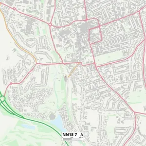 Kettering NN15 7 Postcode Sector Print Map Kettering NN15 7 Postcode Sector Print Map