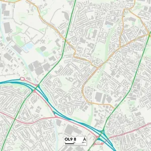 Oldham OL9 8 Print Map Sector Oldham OL9 8 Print Map Sector