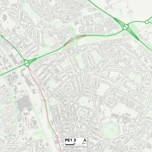 Peterborough PE1 3 Print Map Sector Peterborough PE1 3 Print Map Sector