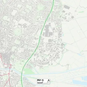 Peterborough PE1 5 Print Map Sector Peterborough PE1 5 Print Map Sector