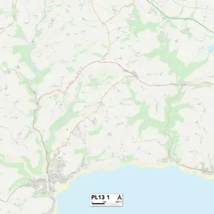 Cornovaglia PL13 1 Mappa Cornovaglia PL13 1 Mappa