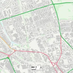 Preston PR1 7 Print Map Sector Overview Preston PR1 7 Print Map Sector Overview
