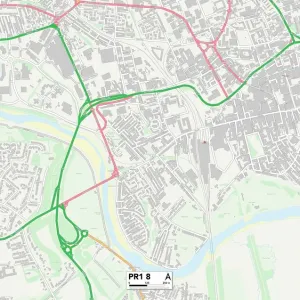 Preston PR1 8 Print Map Sector Preston PR1 8 Print Map Sector