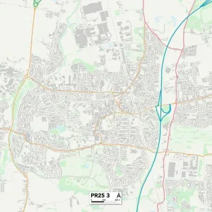 South Ribble PR25 3 Print Map South Ribble PR25 3 Print Map