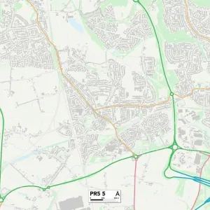 South Ribble PR5 5 Print Map South Ribble PR5 5 Print Map