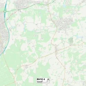 RH10 4 Print Map of Crawley Area RH10 4 Print Map of Crawley Area