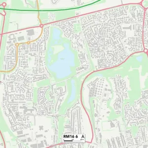 RM16 6 Postcode Sector Print Map RM16 6 Postcode Sector Print Map