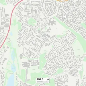 Stevenage SG2 0 Print Map Stevenage SG2 0 Print Map