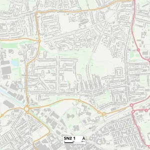 Swindon SN2 1 Print Map Swindon SN2 1 Print Map