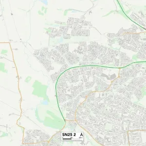 Swindon SN25 2 Print Map Postcode Sector Swindon SN25 2 Print Map Postcode Sector