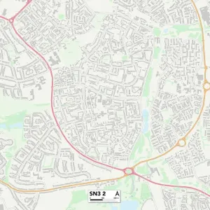 Swindon SN3 2 Postcode Sector Print Map Swindon SN3 2 Postcode Sector Print Map