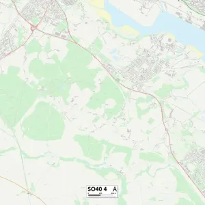 New Forest SO40 4 Print Map New Forest SO40 4 Print Map