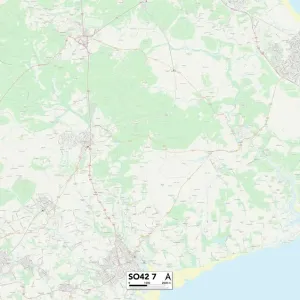 New Forest SO42 7 Print Map New Forest SO42 7 Print Map