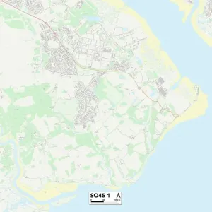 New Forest SO45 1 Print Map New Forest SO45 1 Print Map