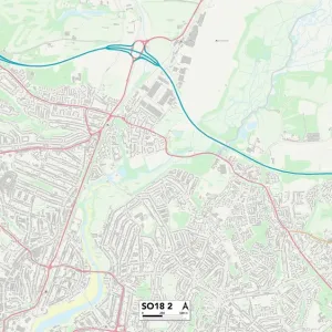 Southampton SO18 2 Print Map Southampton SO18 2 Print Map