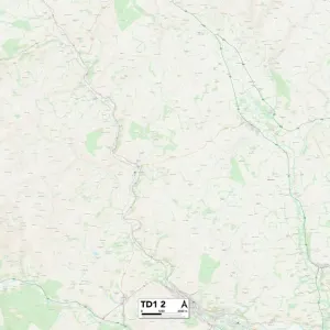 Scottish Borders TD1 2 Print Map Sector Scottish Borders TD1 2 Print Map Sector