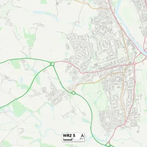 Worcester WR2 5 Print Map Sector Worcester WR2 5 Print Map Sector