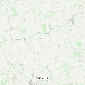 Worcester WR7 4 Postcode Sector Print Map Worcester WR7 4 Postcode Sector Print Map