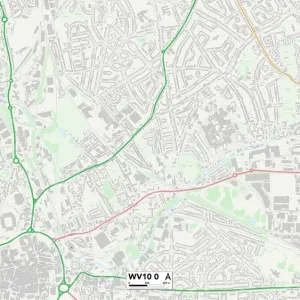 Wolverhampton WV10 0 Postcode Sector Print Map Wolverhampton WV10 0 Postcode Sector Print Map