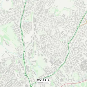Wolverhampton WV10 9 Postcode Sector Map Print Wolverhampton WV10 9 Postcode Sector Map Print