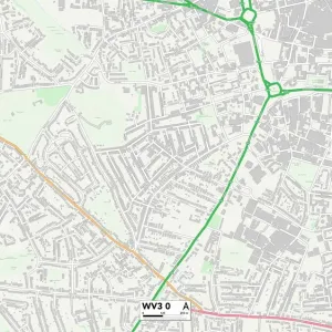 Wolverhampton WV3 0 Print Map Sector Wolverhampton WV3 0 Print Map Sector