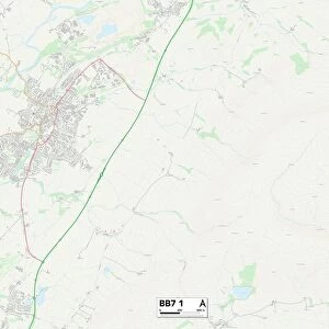 Ribble Valley BB7 1 Map